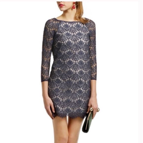 TIBI Babbet Lace Shift Dress - Picture 1 of 11
